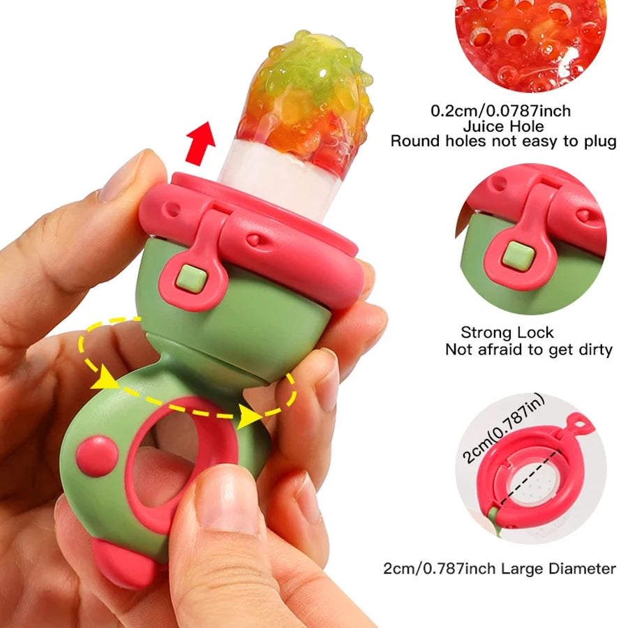Silicone Push-Pop Feeder and Teether
